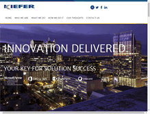 Tablet Screenshot of kieferconsulting.com